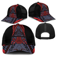 New Zealand Baseball Net Cap Maori Kiwiana Pattern Tukutuku Motif