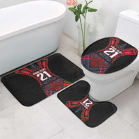 Custom New Zealand Bathroom Set Maori Kiwiana Pattern Tukutuku Motif LT9 - Polynesian Pride