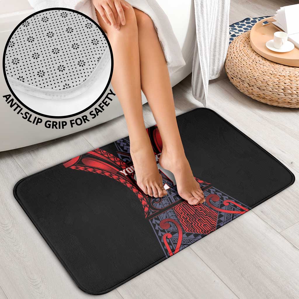 Custom New Zealand Bathroom Set Maori Kiwiana Pattern Tukutuku Motif LT9 - Polynesian Pride