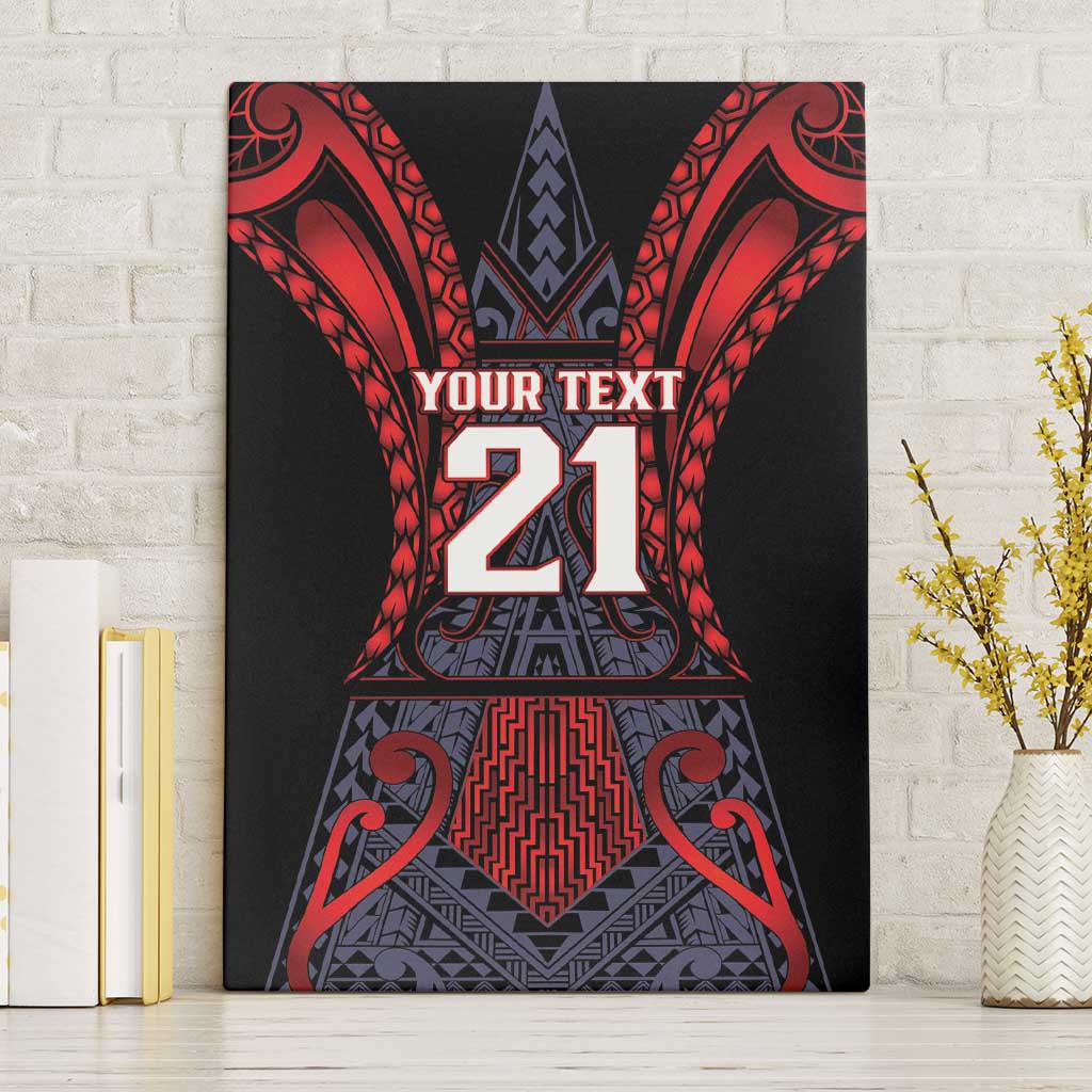 Custom New Zealand Canvas Wall Art Maori Kiwiana Pattern Tukutuku Motif