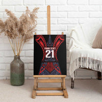 Custom New Zealand Canvas Wall Art Maori Kiwiana Pattern Tukutuku Motif