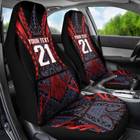 Custom New Zealand Car Seat Cover Maori Kiwiana Pattern Tukutuku Motif LT9 - Polynesian Pride
