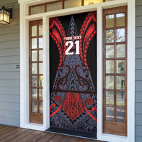 Custom New Zealand Door Cover Maori Kiwiana Pattern Tukutuku Motif LT9 - Polynesian Pride