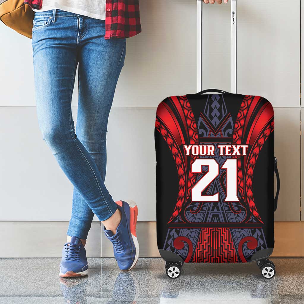 Custom New Zealand Luggage Cover Maori Kiwiana Pattern Tukutuku Motif LT9 - Polynesian Pride