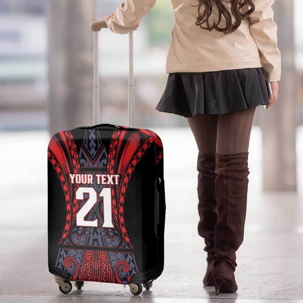 Custom New Zealand Luggage Cover Maori Kiwiana Pattern Tukutuku Motif LT9 - Polynesian Pride