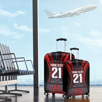 Custom New Zealand Luggage Cover Maori Kiwiana Pattern Tukutuku Motif LT9 - Polynesian Pride