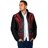 Custom New Zealand Padded Jacket Maori Kiwiana Pattern Tukutuku Motif LT9 - Polynesian Pride