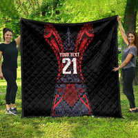 Custom New Zealand Quilt Maori Kiwiana Pattern Tukutuku Motif LT9 - Polynesian Pride