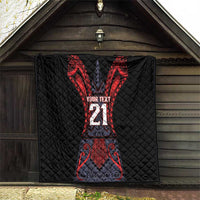 Custom New Zealand Quilt Maori Kiwiana Pattern Tukutuku Motif LT9 - Polynesian Pride