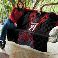 Custom New Zealand Quilt Maori Kiwiana Pattern Tukutuku Motif LT9 - Polynesian Pride