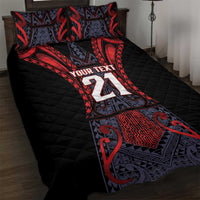 Custom New Zealand Quilt Bed Set Maori Kiwiana Pattern Tukutuku Motif