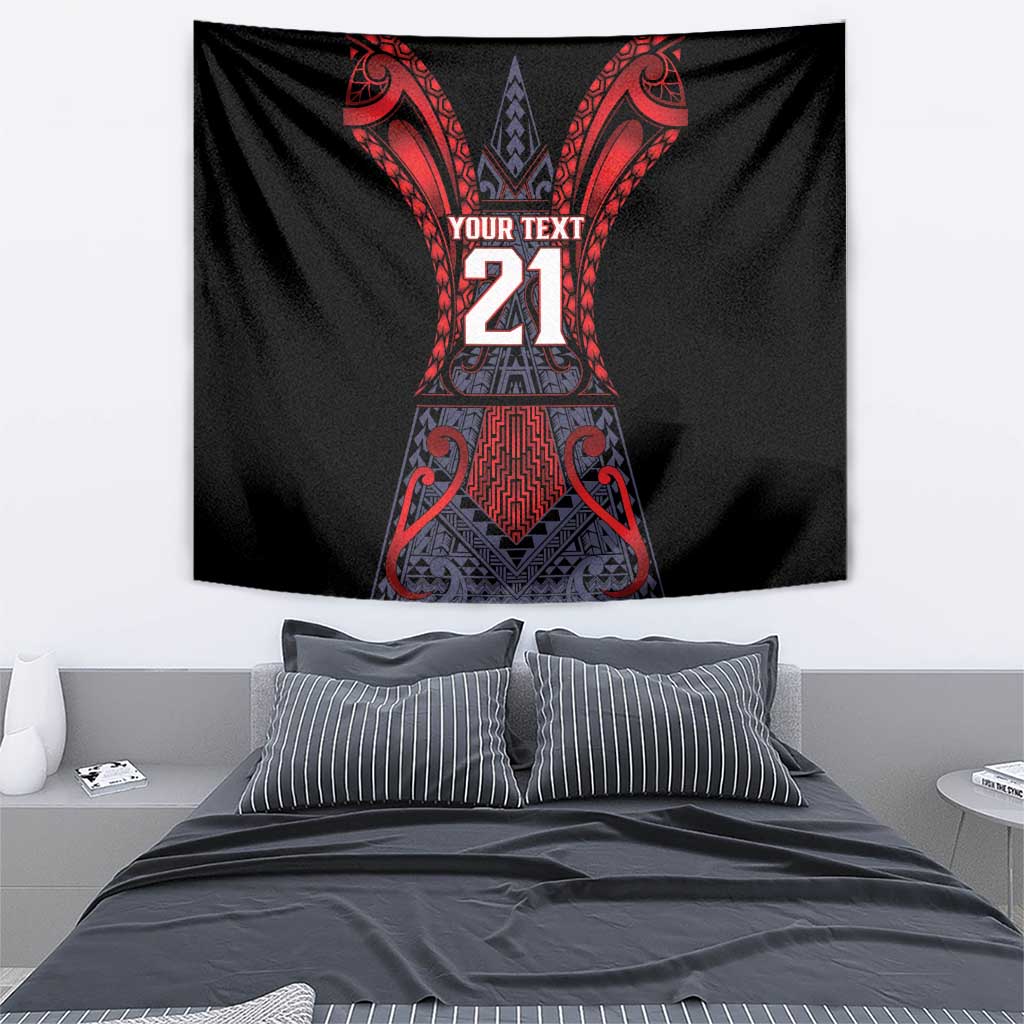 Custom New Zealand Tapestry Maori Kiwiana Pattern Tukutuku Motif