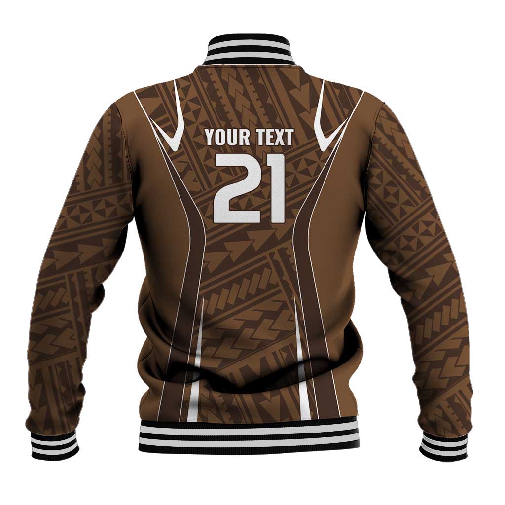 Custom Oceania Football Bula Fiji Baseball Jacket Polynesian Tribal Pattern LT9 - Polynesian Pride