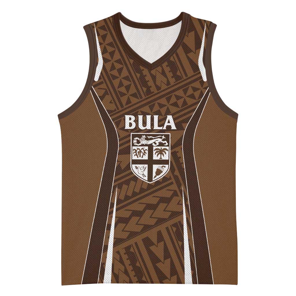 Custom Oceania Football Bula Fiji Basketball Jersey Polynesian Tribal Pattern