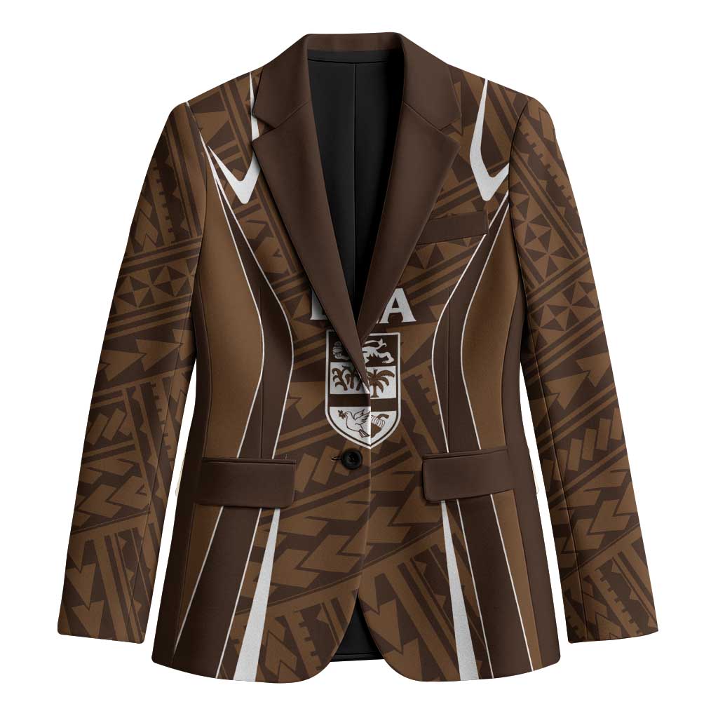 Custom Oceania Football Bula Fiji Blazer Polynesian Tribal Pattern