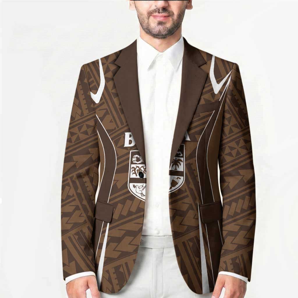 Custom Oceania Football Bula Fiji Blazer Polynesian Tribal Pattern