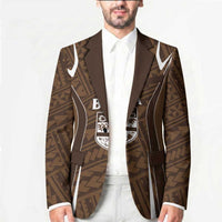 Custom Oceania Football Bula Fiji Blazer Polynesian Tribal Pattern