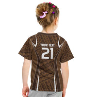 Custom Oceania Football Bula Fiji Kid T Shirt Polynesian Tribal Pattern LT9 - Polynesian Pride
