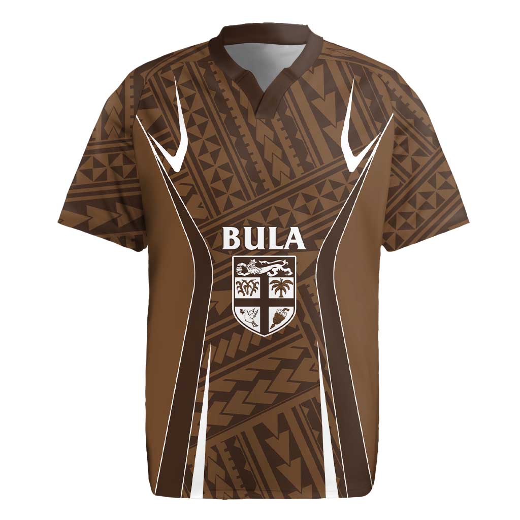 Custom Oceania Football Bula Fiji Rugby Jersey Polynesian Tribal Pattern