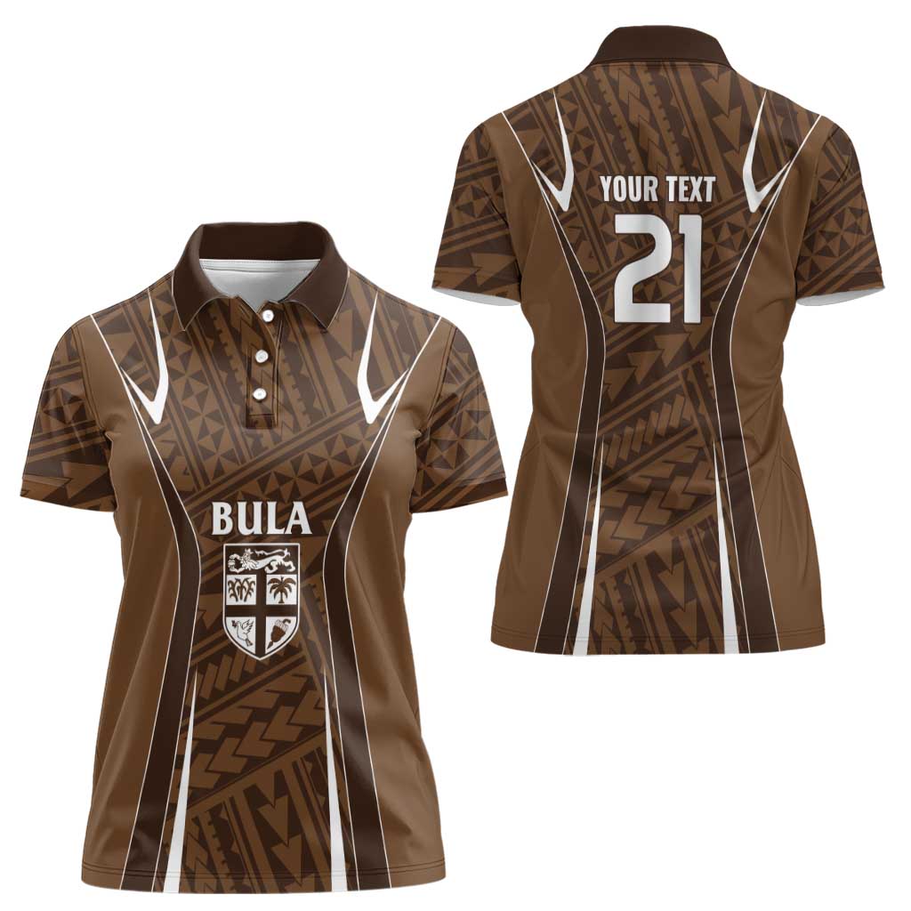 Custom Oceania Football Bula Fiji Women Polo Shirt Polynesian Tribal Pattern LT9 - Polynesian Pride