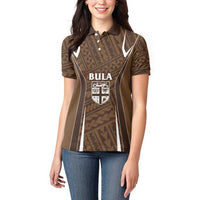 Custom Oceania Football Bula Fiji Women Polo Shirt Polynesian Tribal Pattern LT9 - Polynesian Pride