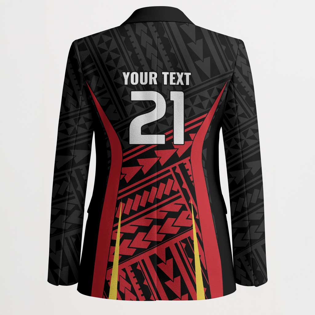 Custom Oceania Football Papua New Guinea Blazer Polynesian Tribal Pattern