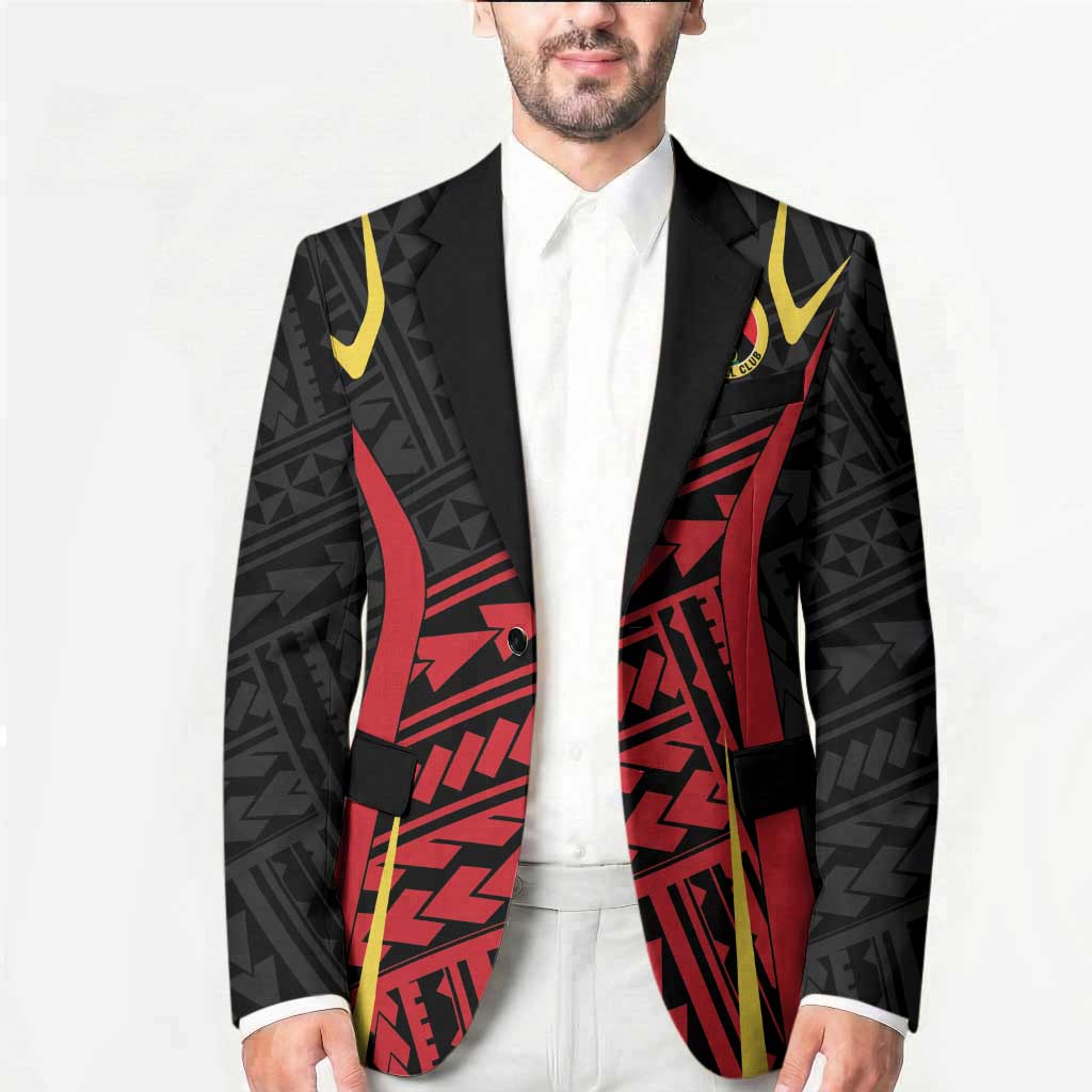 Custom Oceania Football Papua New Guinea Blazer Polynesian Tribal Pattern