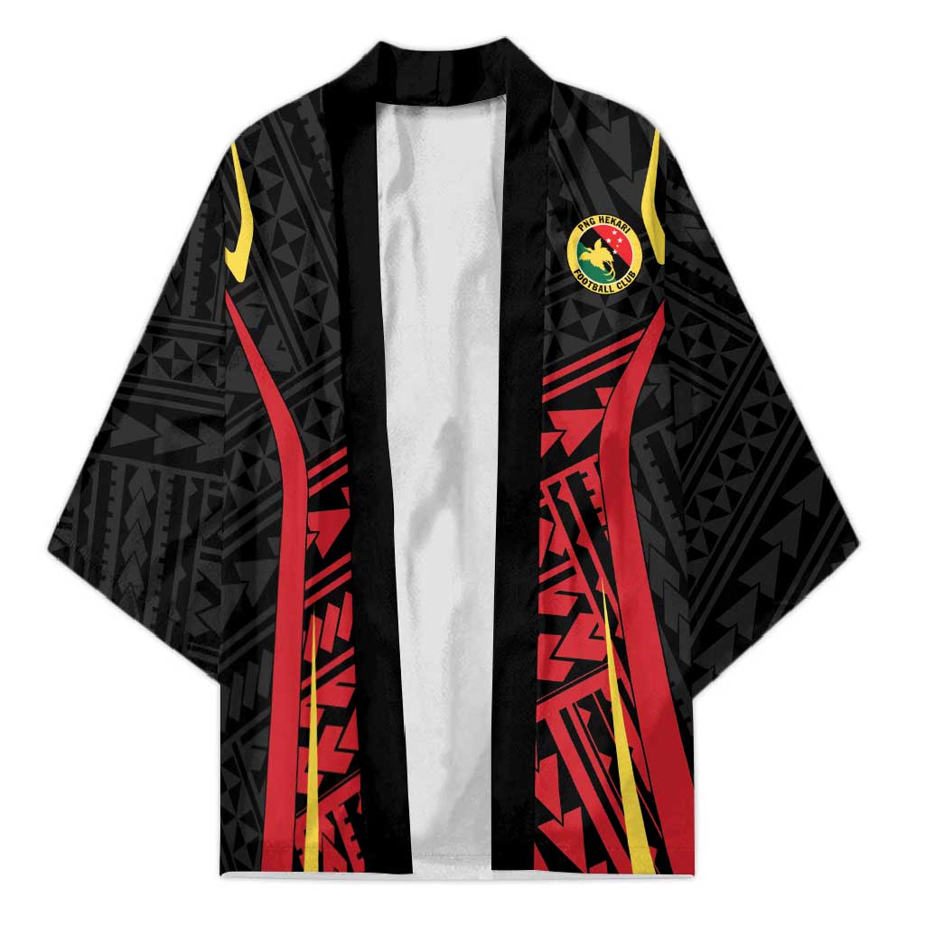 Custom Oceania Football Papua New Guinea Kimono Polynesian Tribal Pattern LT9 Unisex Red - Polynesian Pride