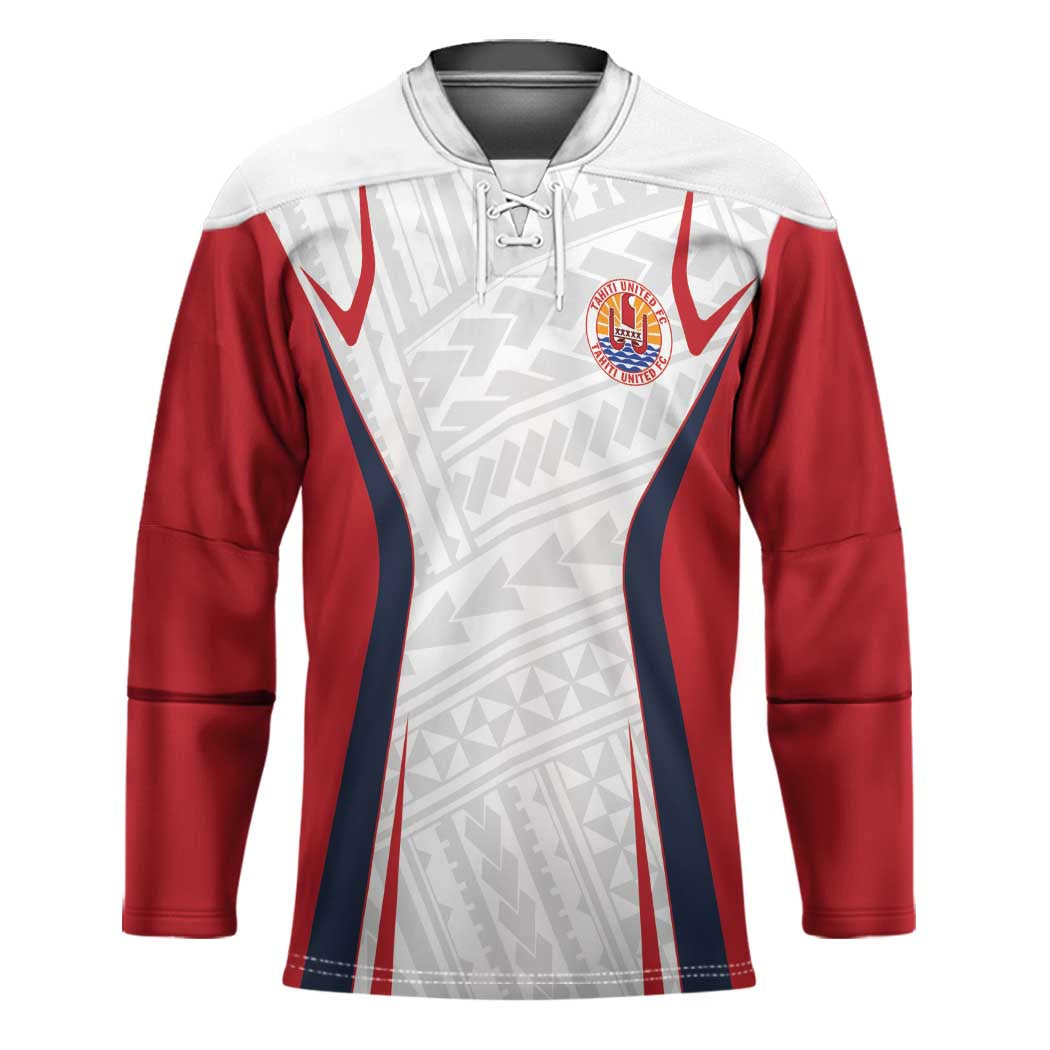 Custom Oceania Football Tahiti Hockey Jersey Polynesian Tribal Pattern