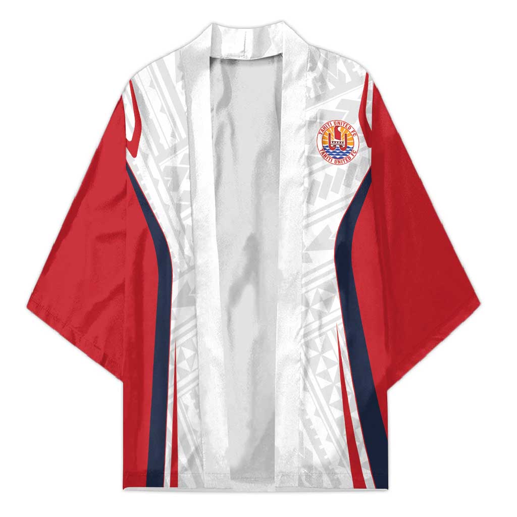 Custom Oceania Football Tahiti Kimono Polynesian Tribal Pattern LT9 Unisex White - Polynesian Pride