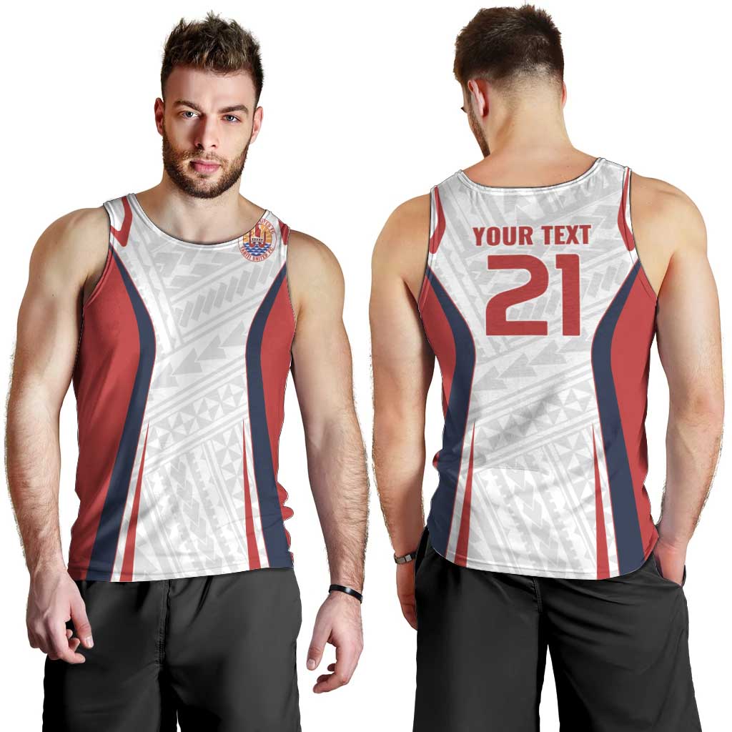 Custom Oceania Football Tahiti Men Tank Top Polynesian Tribal Pattern