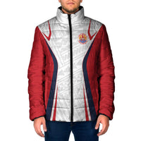 Custom Oceania Football Tahiti Padded Jacket Polynesian Tribal Pattern