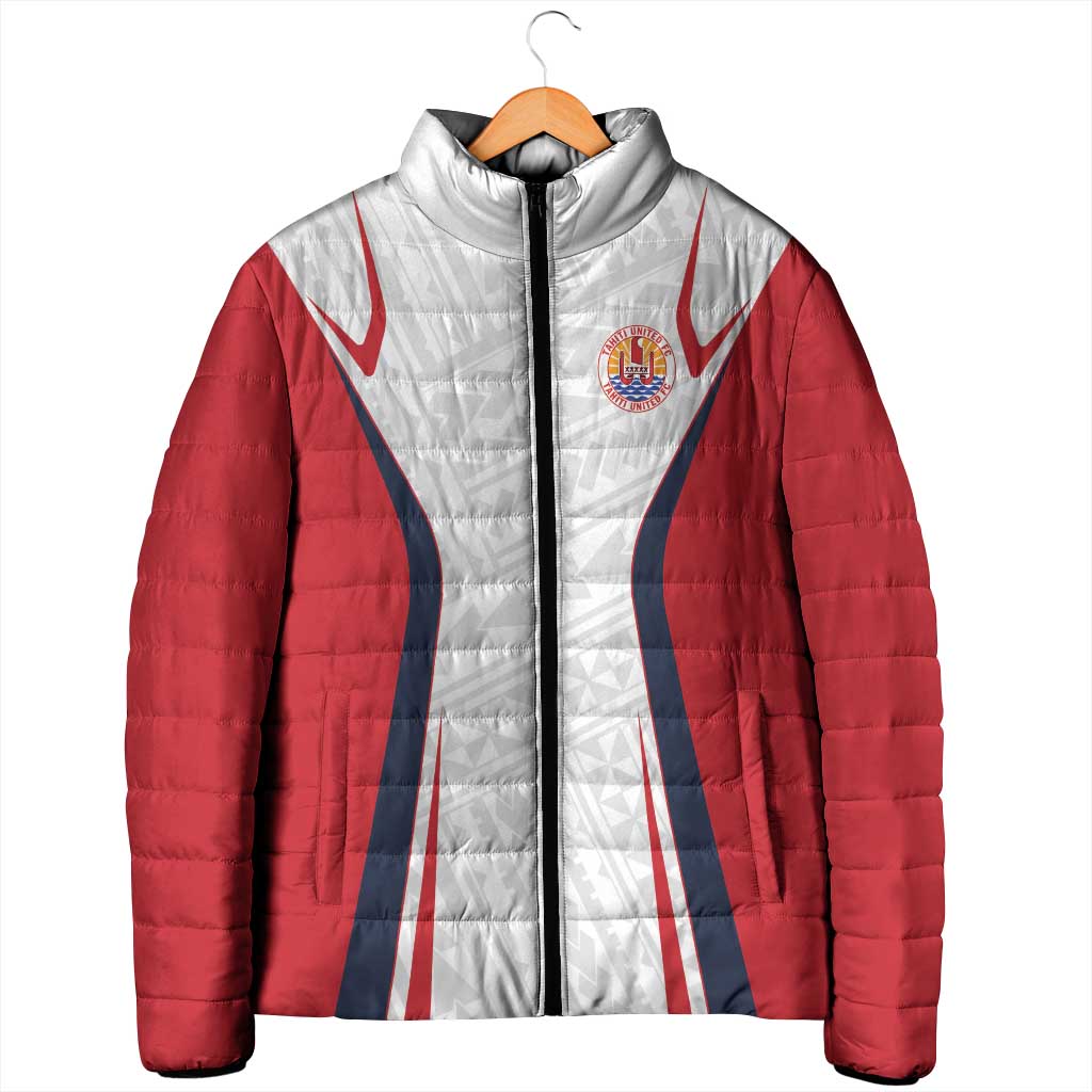 Custom Oceania Football Tahiti Padded Jacket Polynesian Tribal Pattern