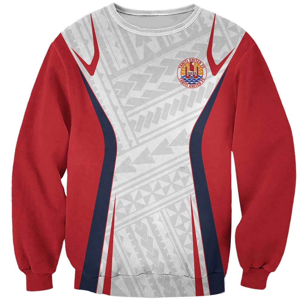 Custom Oceania Football Tahiti Sweatshirt Polynesian Tribal Pattern