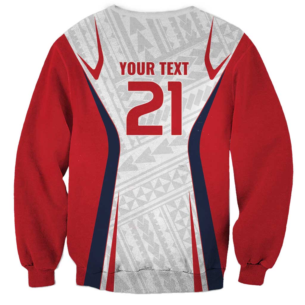 Custom Oceania Football Tahiti Sweatshirt Polynesian Tribal Pattern