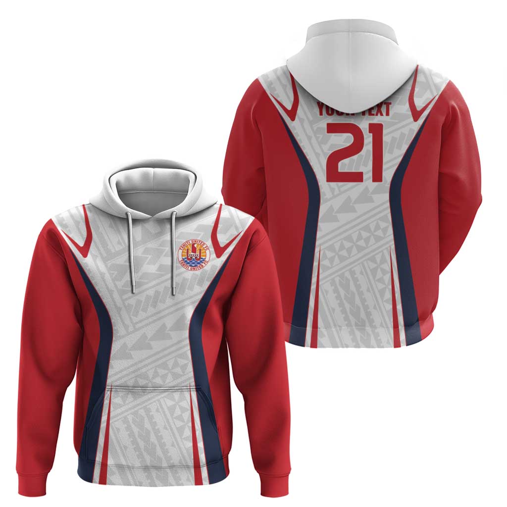 Custom Oceania Football Tahiti Zip Hoodie Polynesian Tribal Pattern