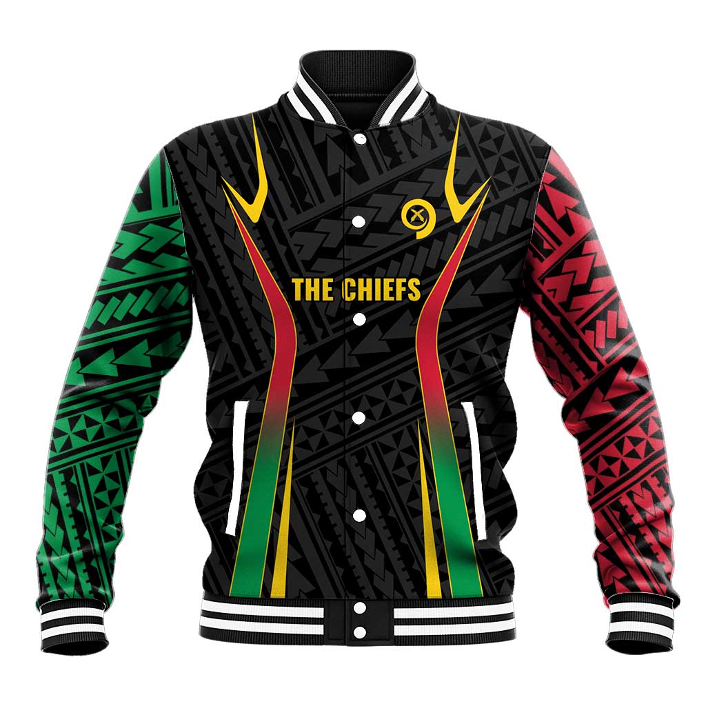 Custom Oceania Football Vanuatu Baseball Jacket Polynesian Tribal Pattern