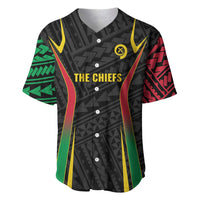 Custom Oceania Football Vanuatu Baseball Jersey Polynesian Tribal Pattern