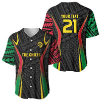 Custom Oceania Football Vanuatu Baseball Jersey Polynesian Tribal Pattern