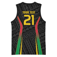 Custom Oceania Football Vanuatu Basketball Jersey Polynesian Tribal Pattern LT9 - Polynesian Pride