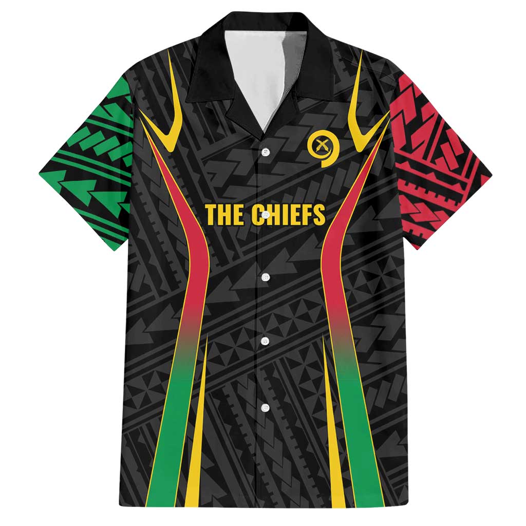 Custom Oceania Football Vanuatu Hawaiian Shirt Polynesian Tribal Pattern