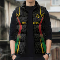 Custom Oceania Football Vanuatu Sleeveless Puffer Jacket Polynesian Tribal Pattern LT9 - Polynesian Pride