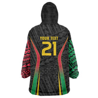 Custom Oceania Football Vanuatu Wearable Blanket Hoodie Polynesian Tribal Pattern LT9 - Polynesian Pride
