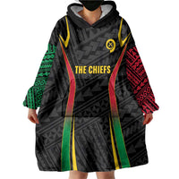 Custom Oceania Football Vanuatu Wearable Blanket Hoodie Polynesian Tribal Pattern LT9 - Polynesian Pride