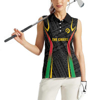 Custom Oceania Football Vanuatu Women Sleeveless Polo Shirt Polynesian Tribal Pattern LT9 - Polynesian Pride