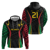 Custom Oceania Football Vanuatu Zip Hoodie Polynesian Tribal Pattern LT9 - Polynesian Pride