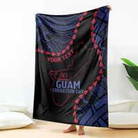 Personalized Guam 80th Anniversary Liberation Day Blanket Guahan Basic Seal LT9 - Polynesian Pride