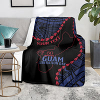 Personalized Guam 80th Anniversary Liberation Day Blanket Guahan Basic Seal LT9 - Polynesian Pride