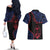 Personalized Guam 80th Anniversary Liberation Day Couples Matching Off The Shoulder Long Sleeve Dress and Hawaiian Shirt Guahan Basic Seal