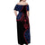Personalized Guam 80th Anniversary Liberation Day Off Shoulder Maxi Dress Guahan Basic Seal